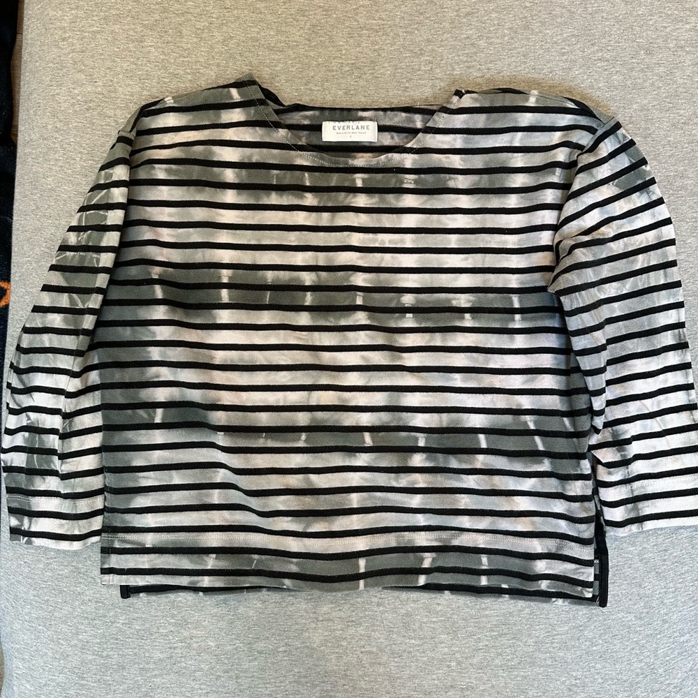 Vintage Everlane Tye-Dye Stripped Top